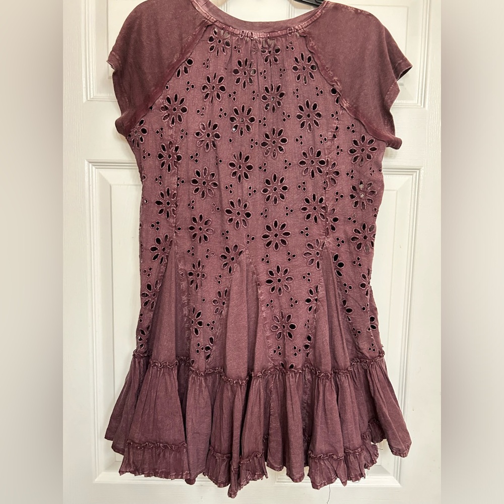 Free people burgundy mini dress